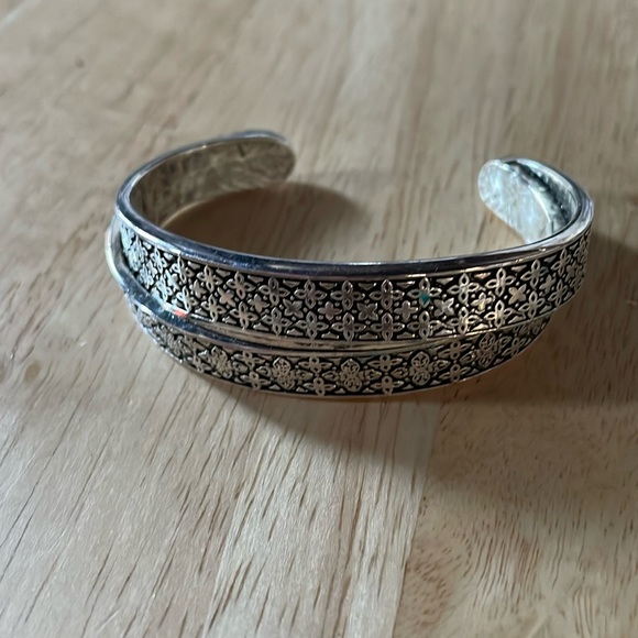 Premier Designs Jewelry - Never worn silver tone cuff bracelet